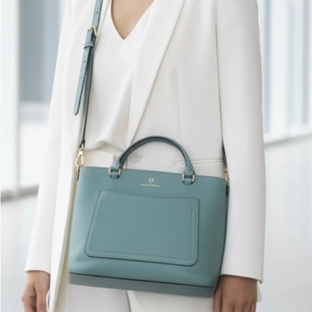 Nanette Lepore Baby Blue Crossbody Handbag Bag Purse